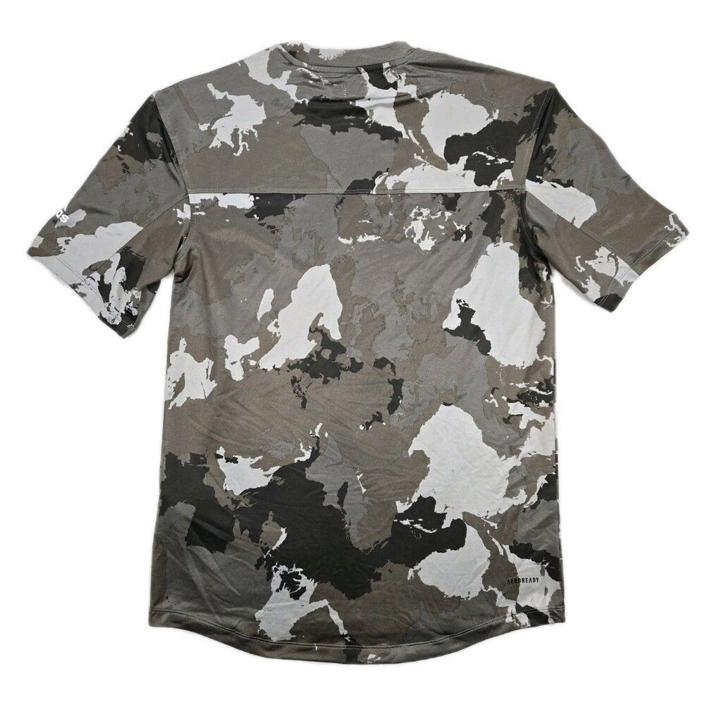 Mens Adidas Performance Fit Short Sleeve Camouflage T Shirt Small Aeroready - Picture 2 of 9